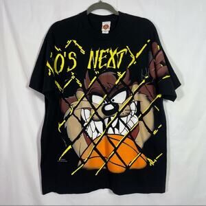 Single Stitch, Looney Tunes, 1996 Tasmanian Devil Graphic T-Shirt. Size Large